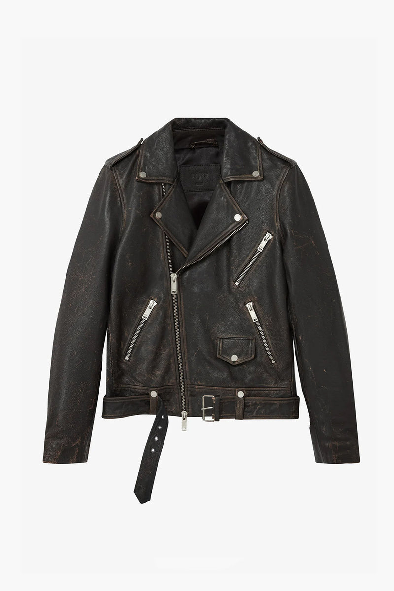 The Roadworn Biker Jacket | Heavy Relic Black