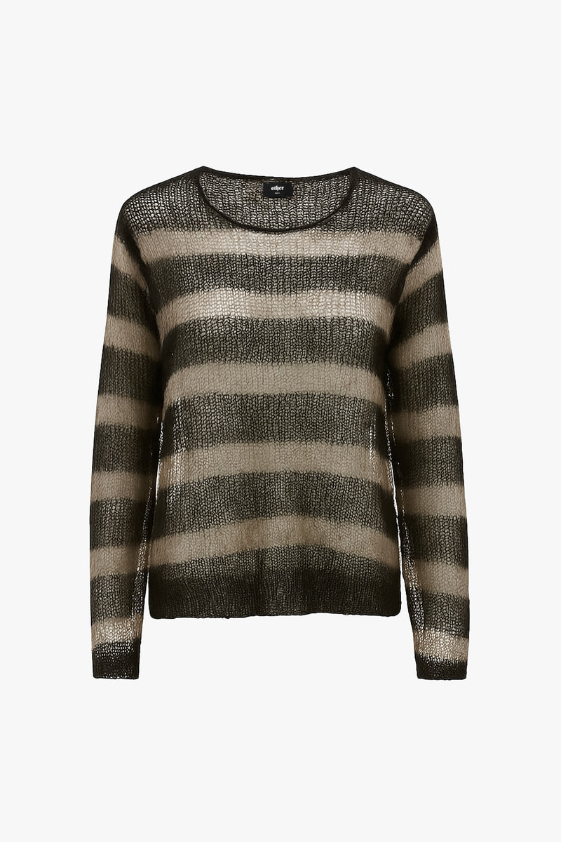 BAND STRIPE NAVARRO JUMPER - BLACK & BONE