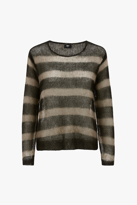 BAND STRIPE NAVARRO JUMPER - BLACK & BONE