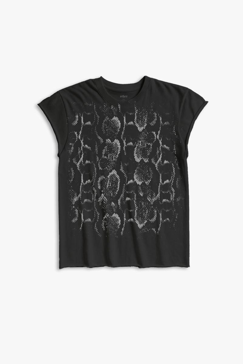 SNAKE ROCKER TEE - BLACK