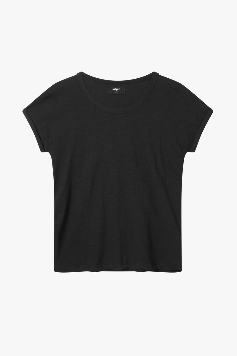Scoop Neck T-Shirt | Black