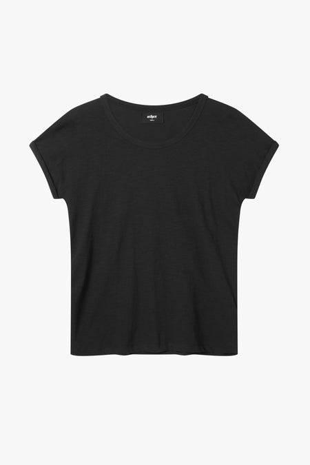 Scoop Neck T-Shirt | Black