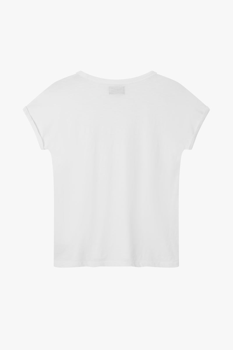 Scoop Neck T-Shirt | White