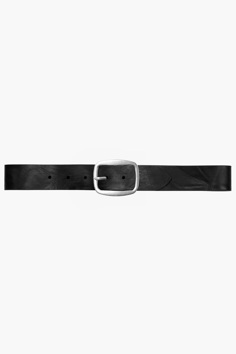 SCOTT BELT - BLACK LEATHER