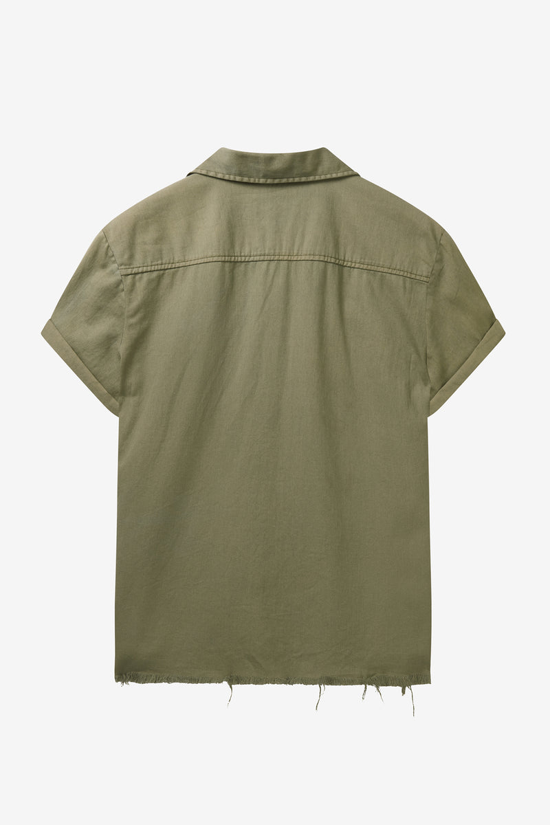 S/S Vintage Issue  Military Shirt-Military Green