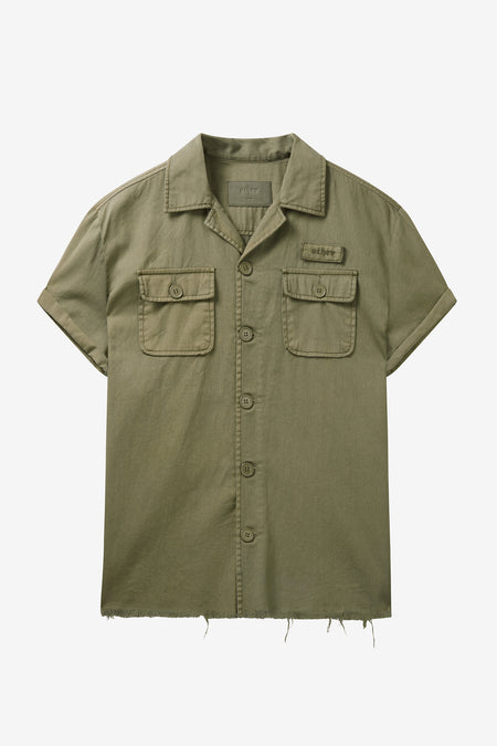 S/S Vintage Issue  Military Shirt-Military Green