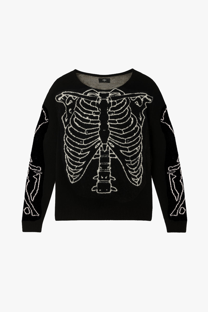 REVERSE SKELETON JUMPER - BLACK - WOMEN