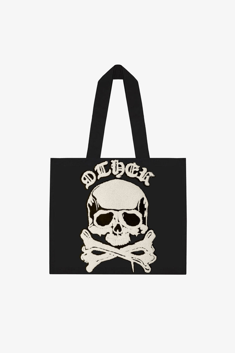 Skull & Crossbones Patch Tote Bag