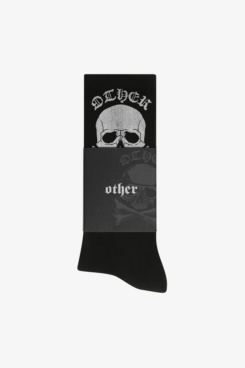 SKULL & CROSSBONES SOCKS  | BLACK