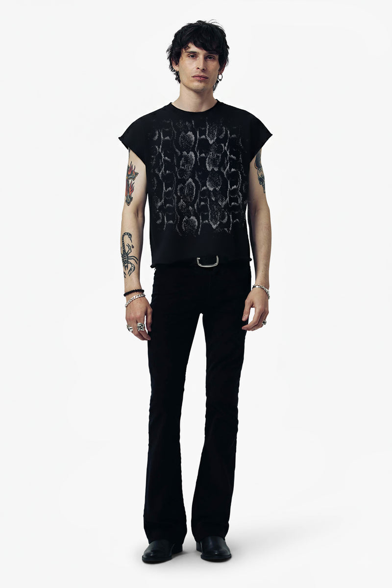 SNAKE ROCKER TEE - BLACK