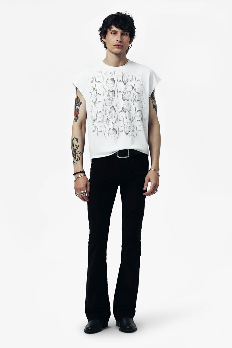 SNAKE ROCKER TEE - WHITE
