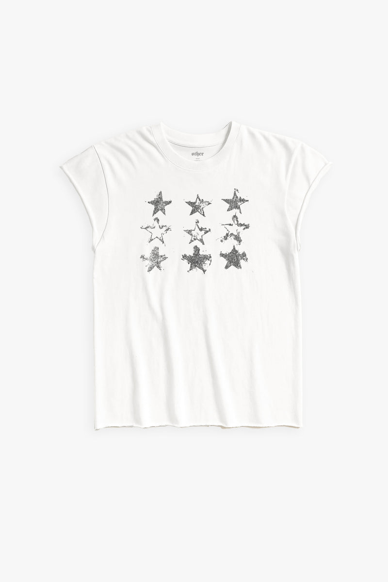 STARS ROCKER TEE - WHITE
