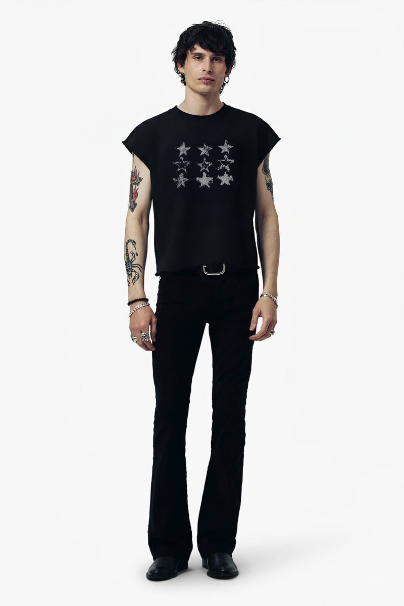 STARS ROCKER TEE - BLACK