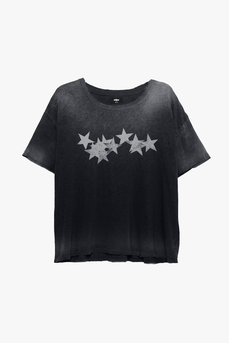 Stars Decay T Shirt - Black Ink