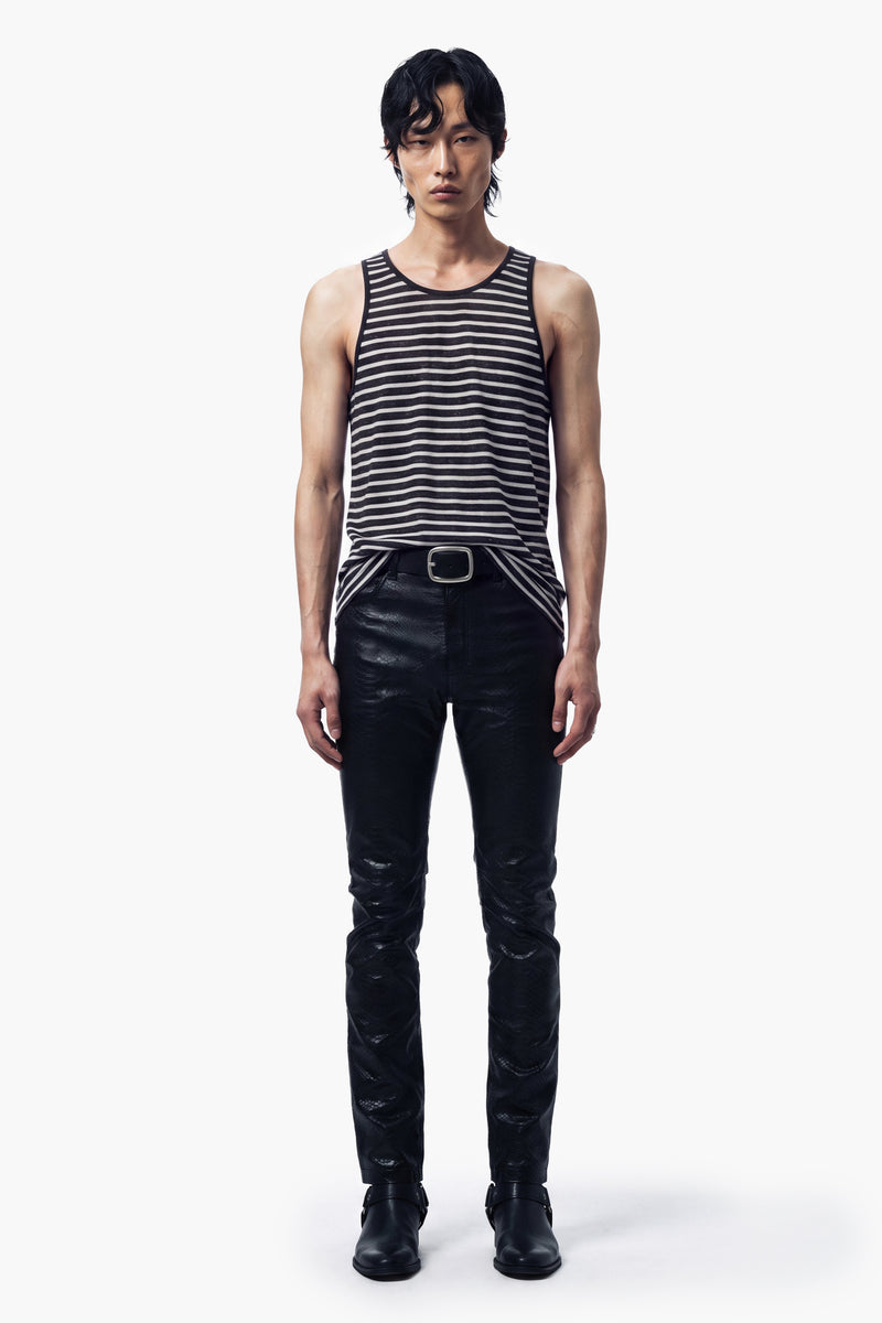 Slub Vest - Stripe