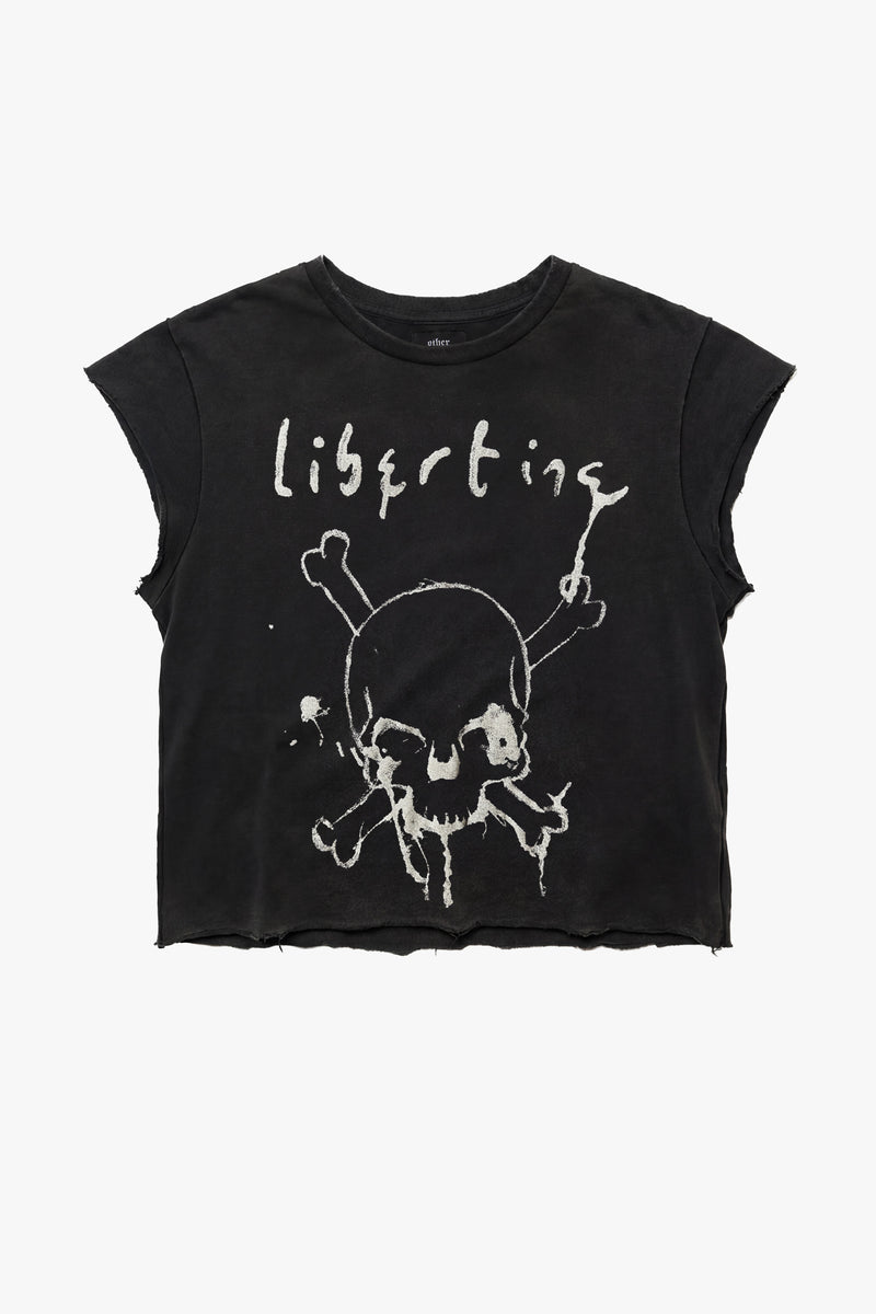 THE LIBERTINES SKULL RAW EDGE VINTAGE T-SHIRT