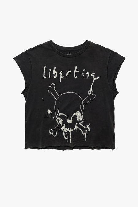 THE LIBERTINES SKULL RAW EDGE VINTAGE T-SHIRT