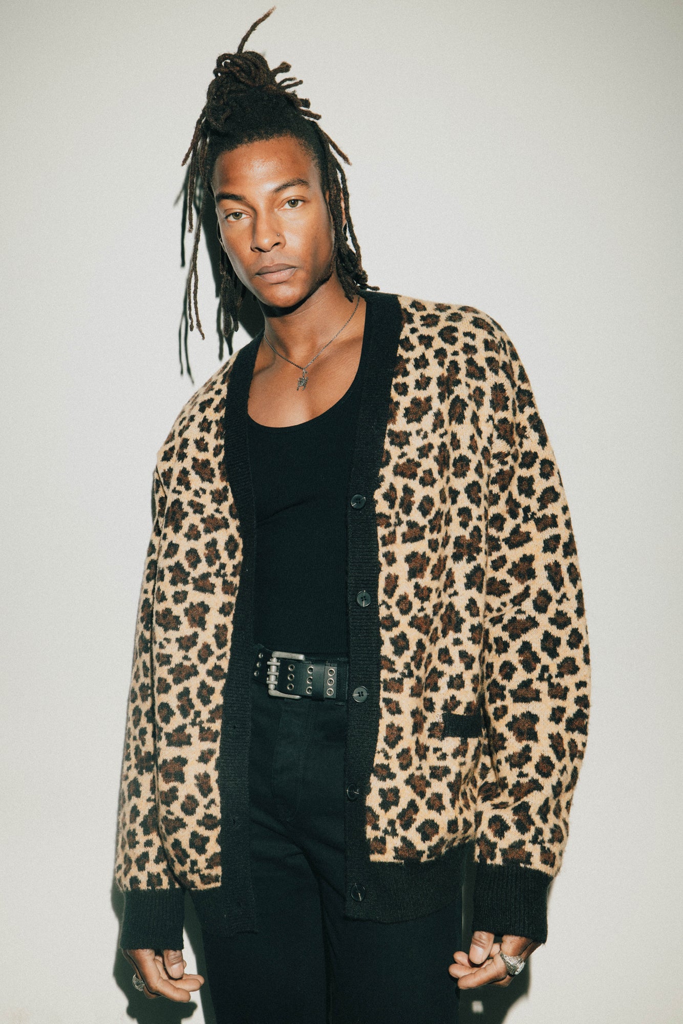 LEOPARD CARDIGAN | BLONDE ‐ OTHER UK