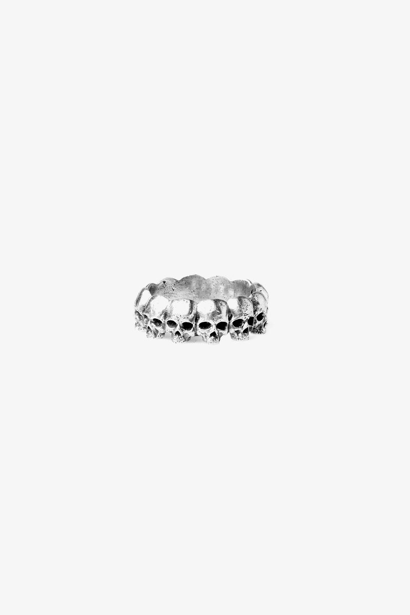 .925 Skulls Ring