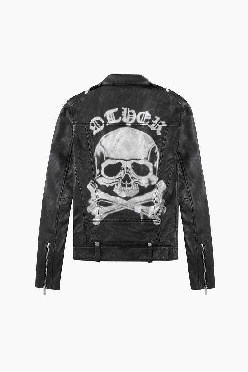 The Skull & Crossbones Deuce Biker Jacket