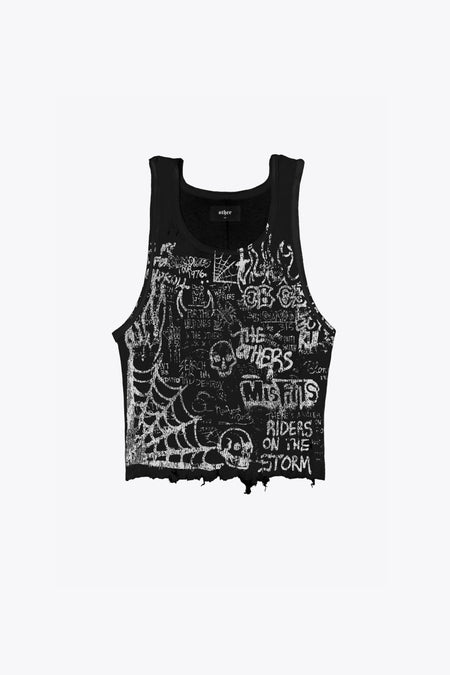 Graffiti Distressed Beater