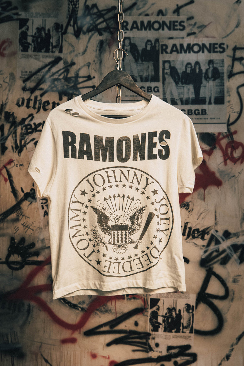 RAMONES CLASSIC SEAL VINTAGE T-SHIRT
