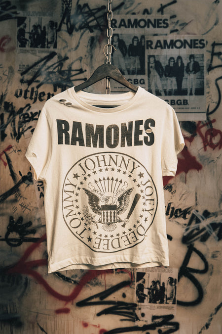 RAMONES CLASSIC SEAL VINTAGE T-SHIRT