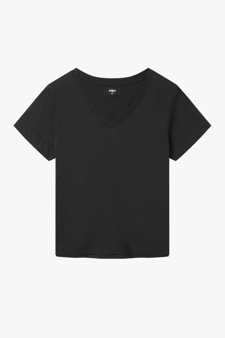 V Neck T-Shirt | Black