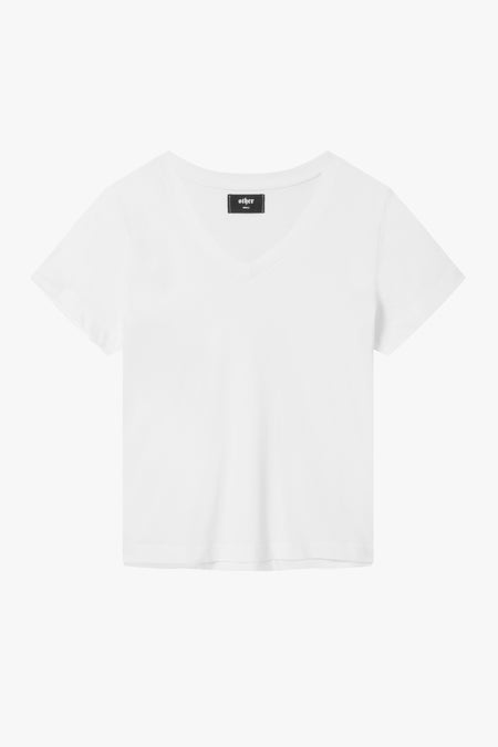 V Neck T-Shirt | White