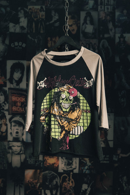 MOTLEY CRUE FRANKENSTEIN VINTAGE BASEBALL TEE