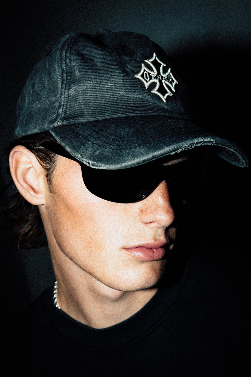 Icon Baseball Hat Vintage - Black Denim