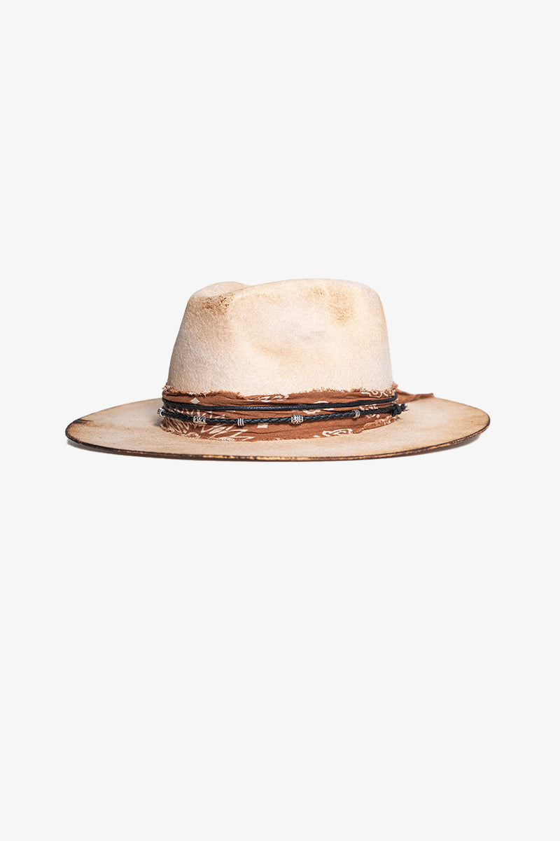 CORNELL FEDORA HAT | BURNT BONE