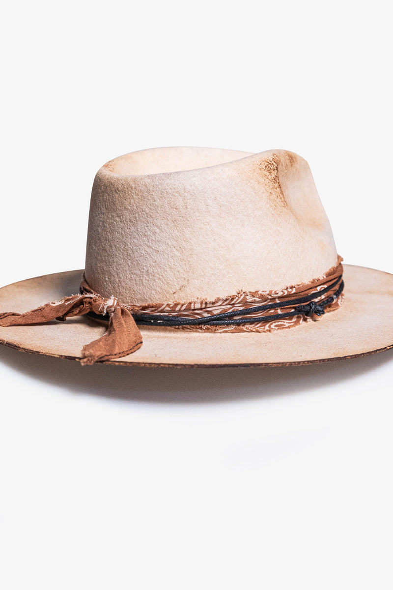 CORNELL FEDORA HAT | BURNT BONE