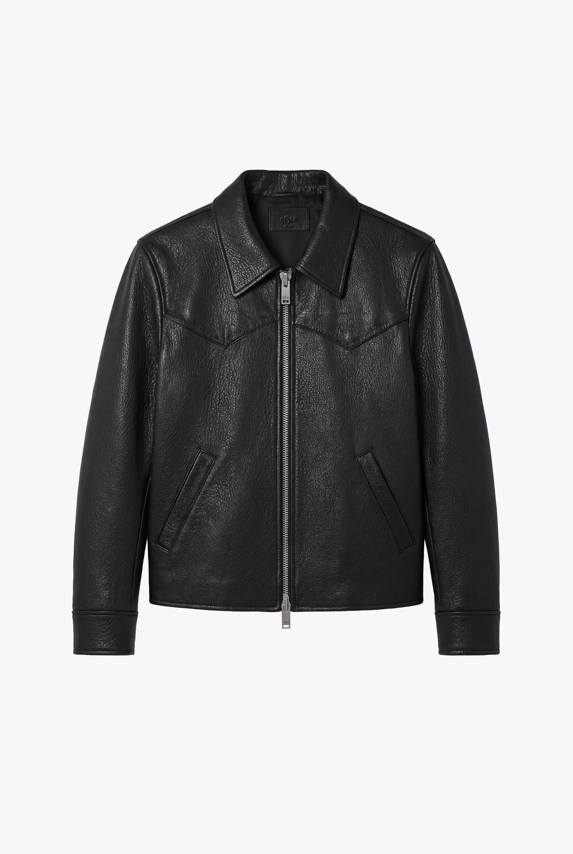 Western Leather Jacket - Black