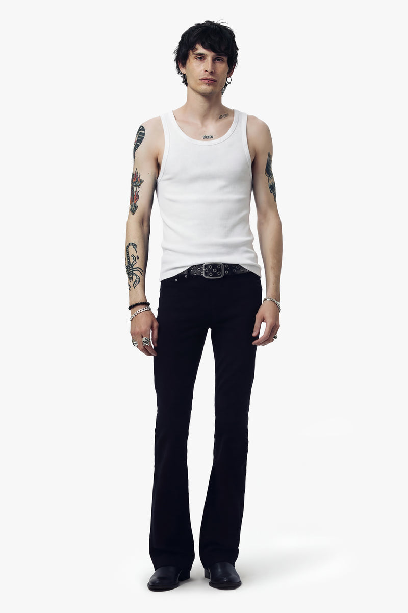 HEAVY RIB BEATER VEST -White