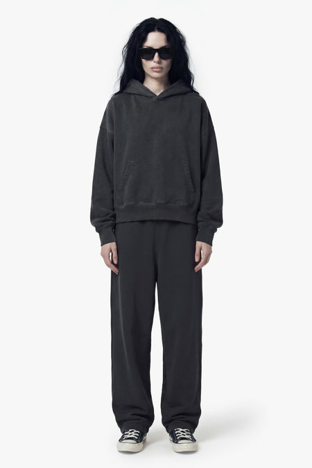 Vintage Issue Wide Leg Sweatpants - Vintage Black-Women