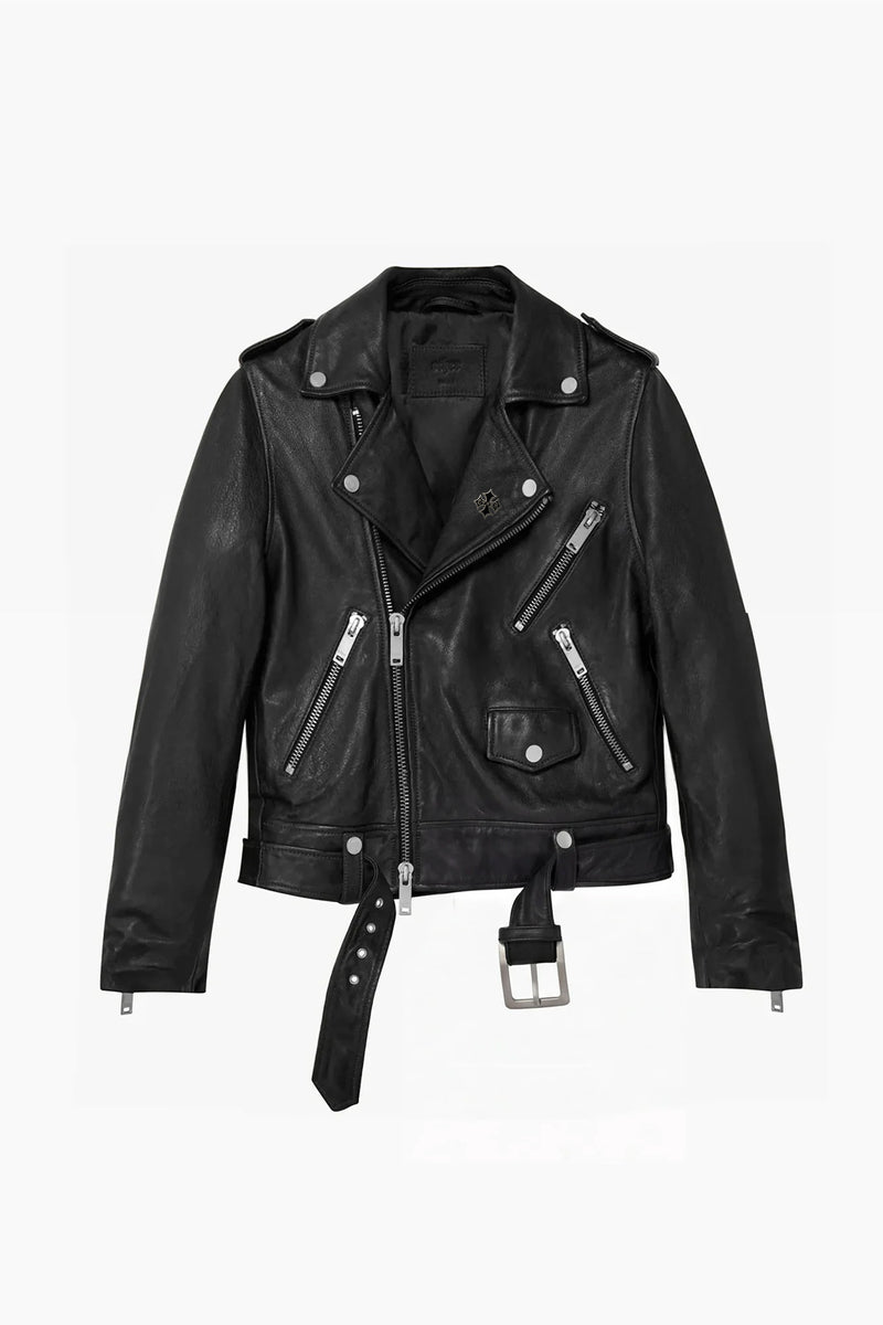 Icon Deuce  Biker Jacket -Icon Patch Vintage Black - Women