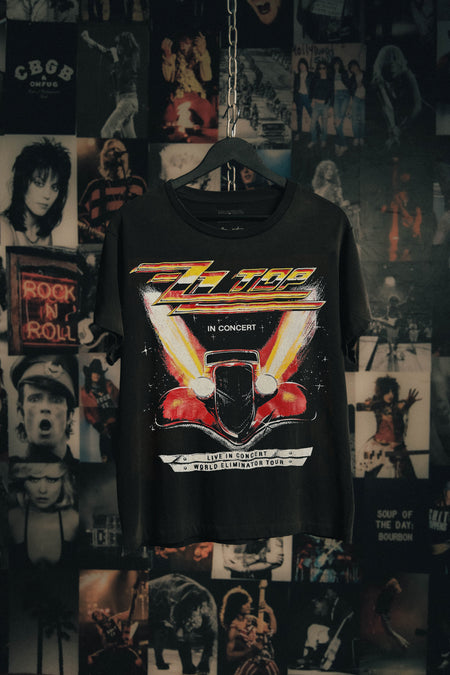 ZZ TOP WORLD ELIMINATOR TOUR VINTAGE T-SHIRT