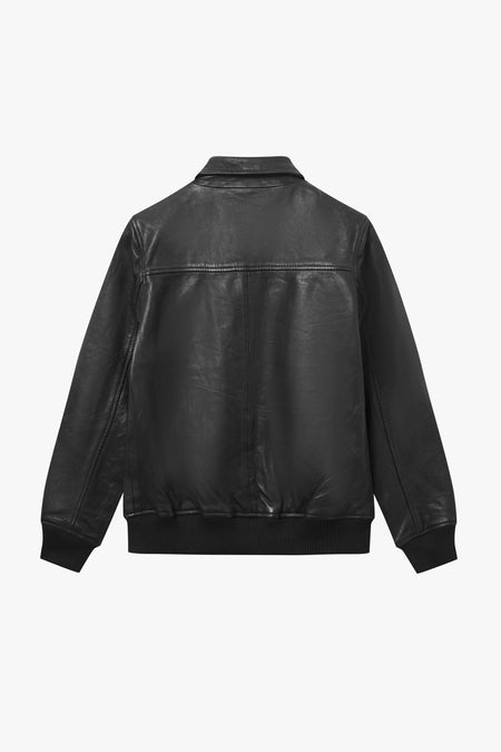 Ziggy Bomber Jacket | Vintage Black