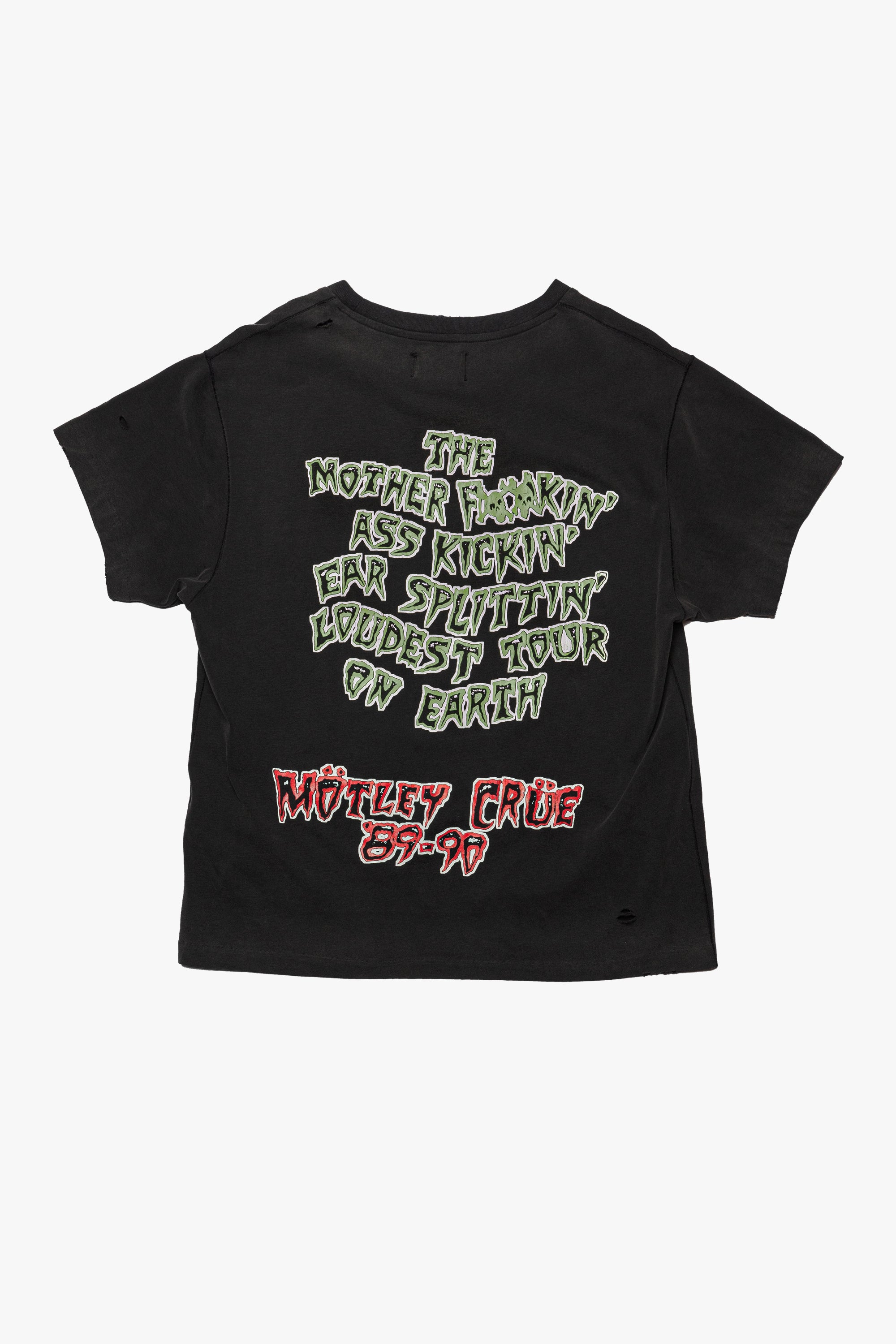 Loudest Tour On Earth' Mötley Crüe Vintage Tee | Heavy Relic Black
