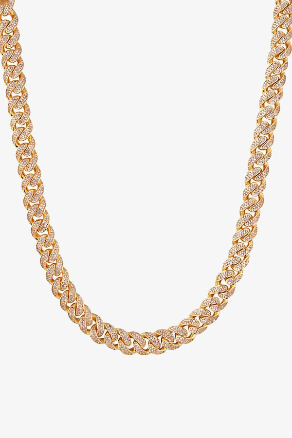 12mm Iced Cuban Chain