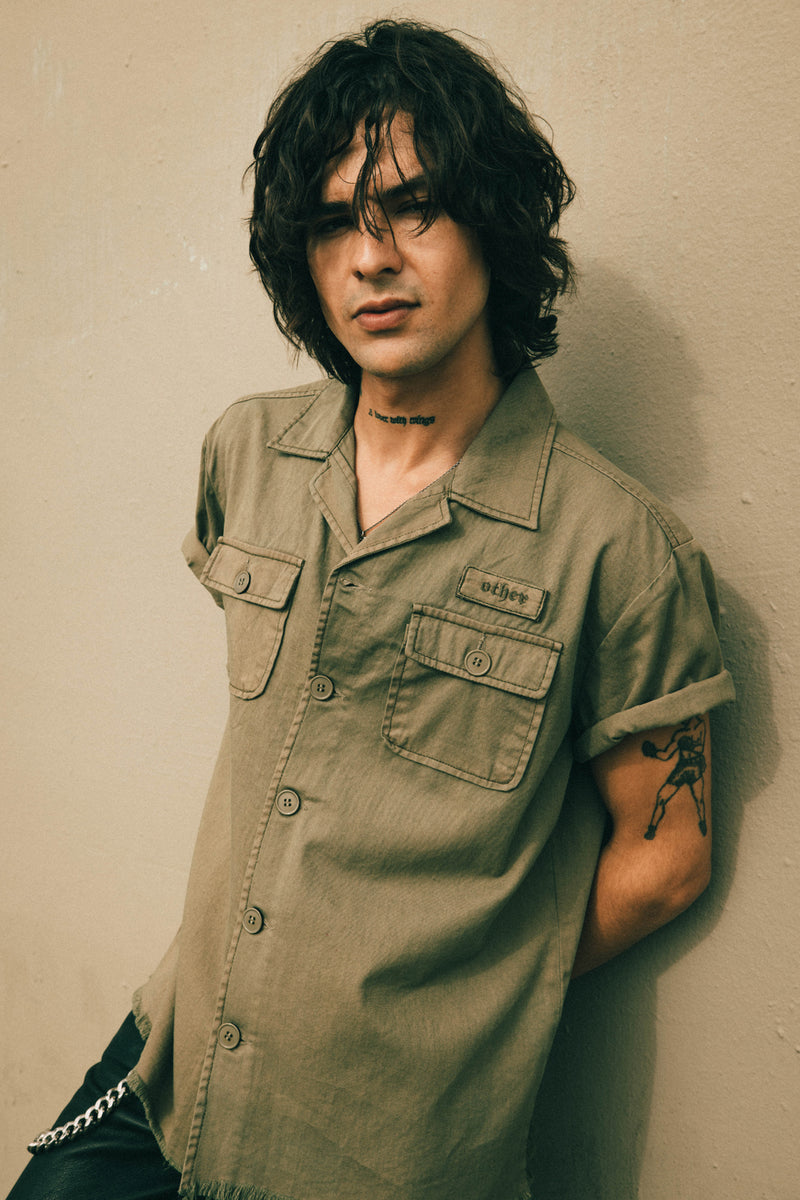 S/S Military Shirt | Military Green