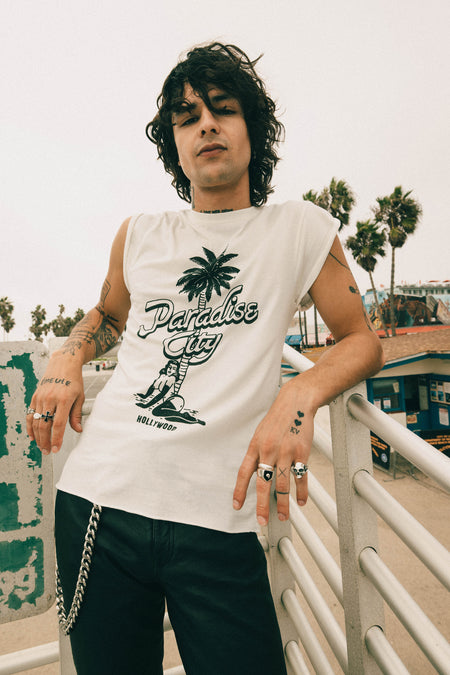 Paradise City Rocker Tee | Blonde