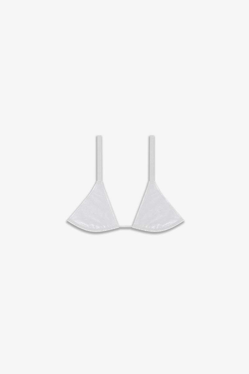 Leather Bra | Pearl