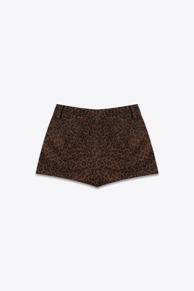 Suede Short Shorts