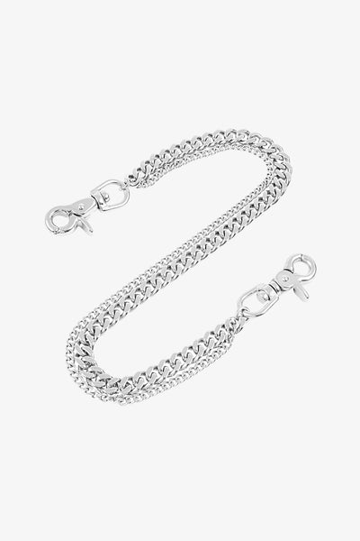 Sterling silver hot sale wallet chain