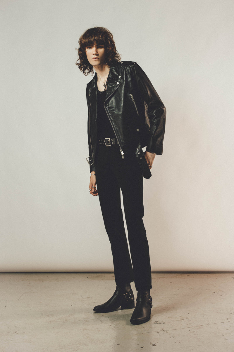 Brando Biker Jacket | Black Leather