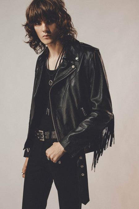 Outlaw Biker Jacket | Black