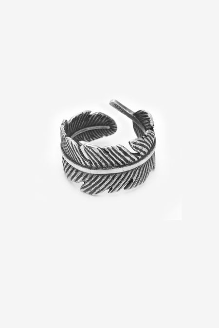 .925 Feather Ring | Silver