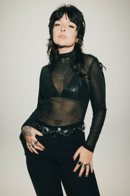 Mesh Top |  Black
